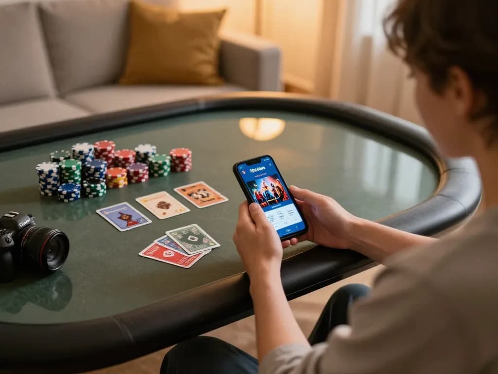Engaging with the 79sodoe casino app at home, enjoying strategic gameplay and excitement.