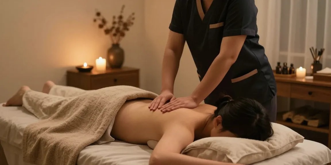 오산출장마사지 service offering professional therapy in a tranquil home setting.
