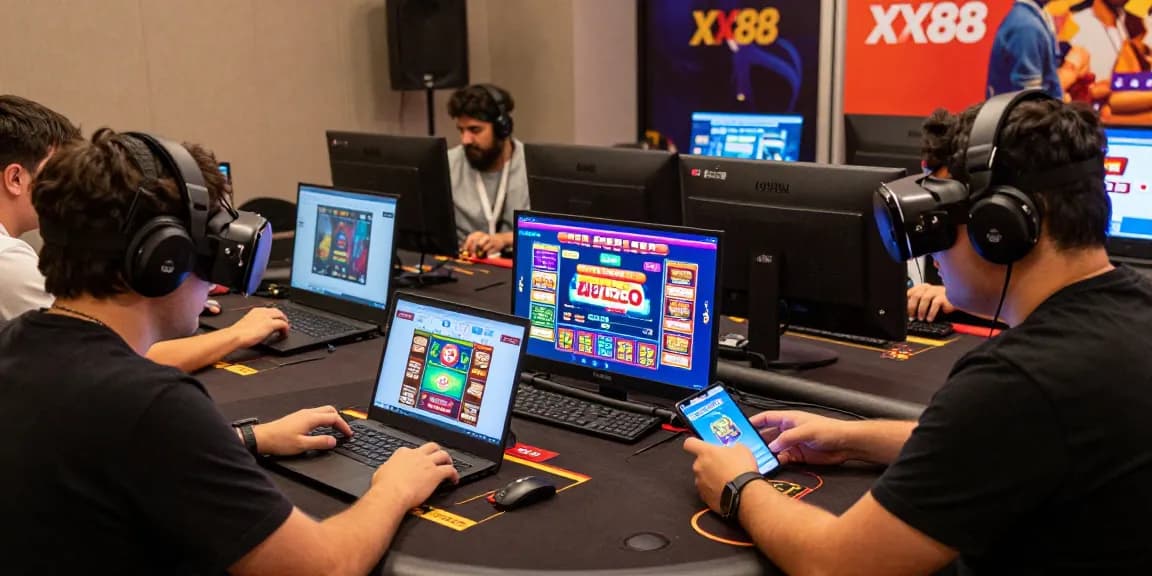 Engaged players enjoying online games at https://xx88.se.net/ with vibrant promotions and cozy atmosphere.