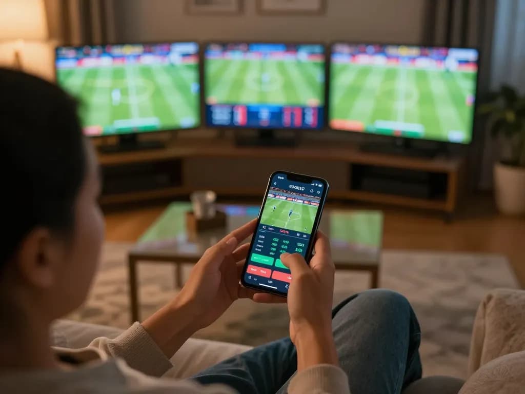Engaging in online betting activities with 888bgo app on smartphone, displaying live sports odds and statistics.