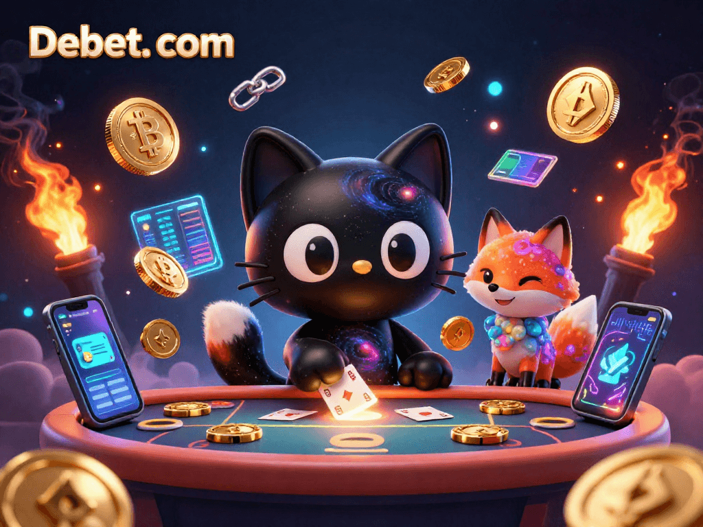 Experience the vibrant cosmic cash flow at Debet. com with our cartoon characters and crypto elements at the casino.