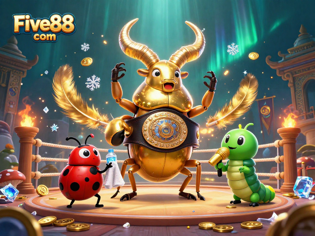 Experience thrilling action at Five88 com with a dynamic casino boxing championship scene.