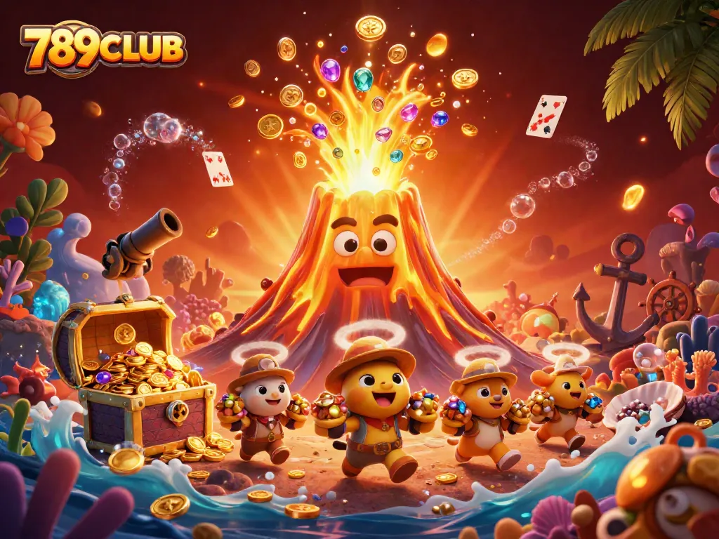 Experience thrills at 789CLUB with a vibrant eruption of treasure and excitement!