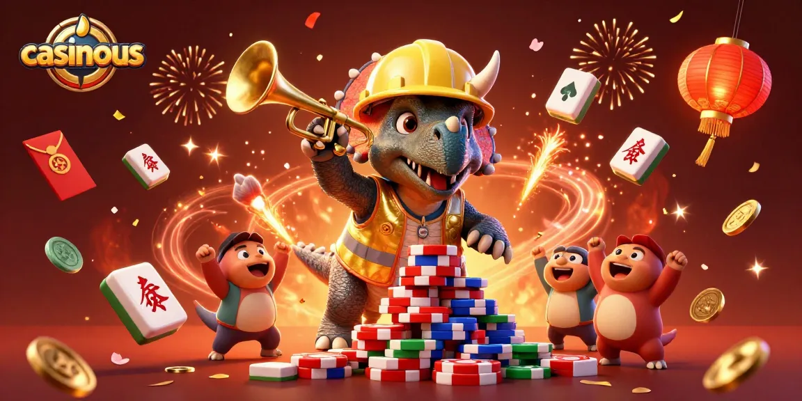 Celebrate wins with casinous in a vibrant, dynamic casino-themed illustration.