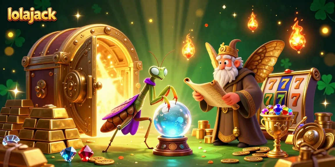 Experience enchanting gameplay with lolajack through vibrant 3D fortune teller and casino treasures.